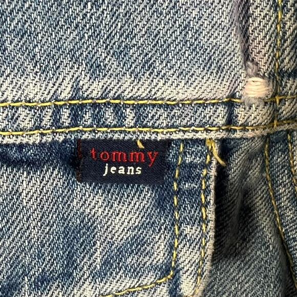 Tommy Jeans Denim Jacket Women's Size Large 100% Cotton GInny Jacket VIntage - Picture 4 of 12